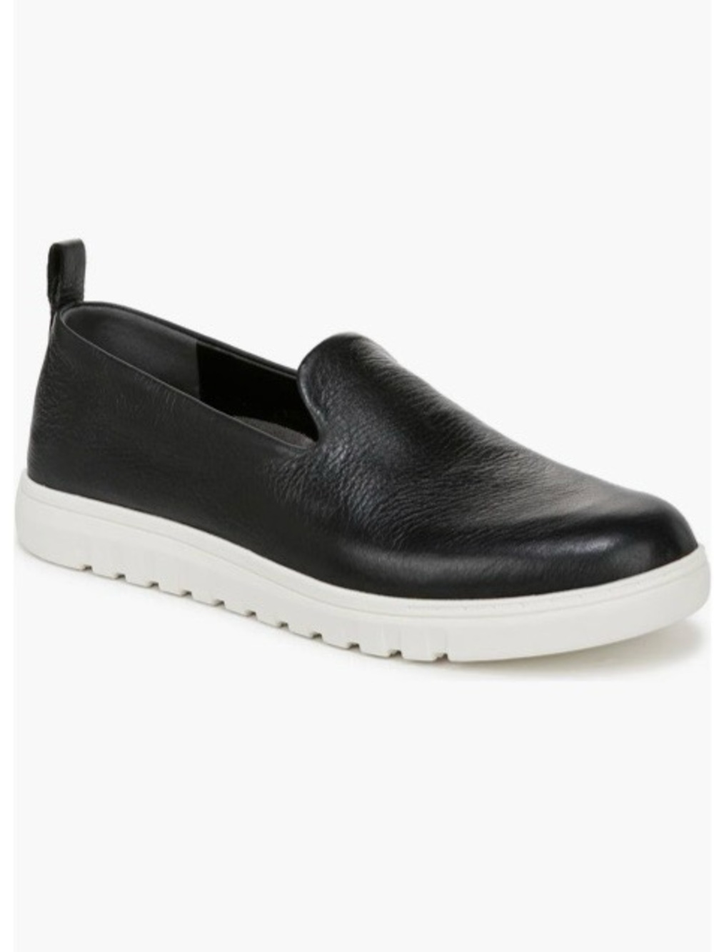 Vionic Black Slip-On Loafer with White Sole Size 9.5 NWT